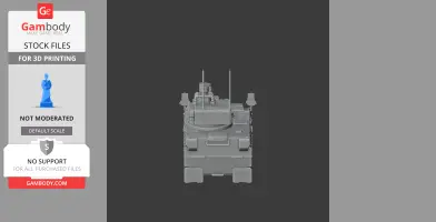 3D model of a Boxer IFV tank with detailed exterior features for 3D printing.