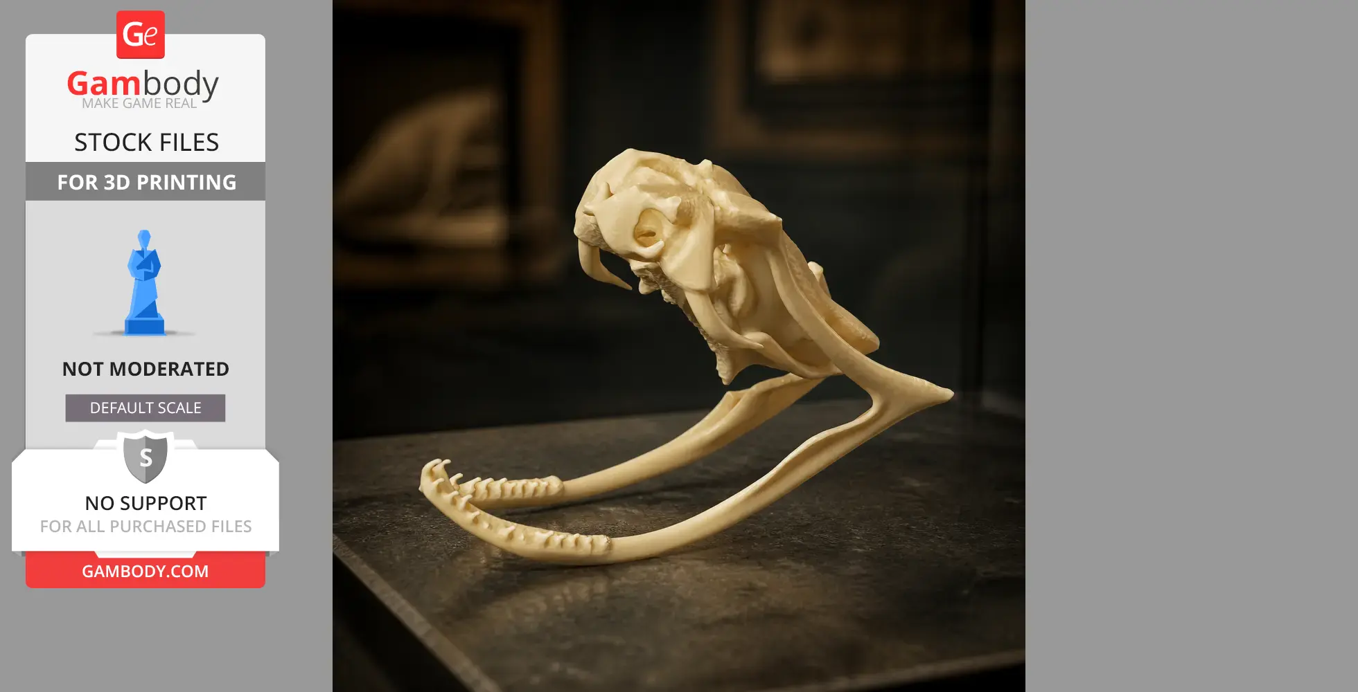 Copperhead Skull - Skull Replica STL