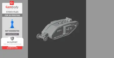 British heavy tanks of the First World War - Tank Model STL