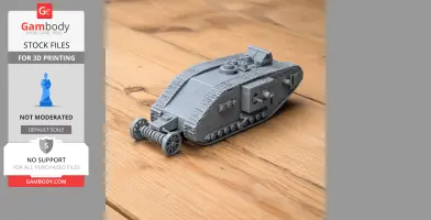 British heavy tanks of the First World War - Tank Model STL