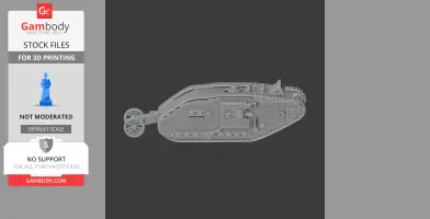 British heavy tanks of the First World War - Tank Model STL