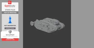 British heavy tanks of the First World War - Tank Model STL