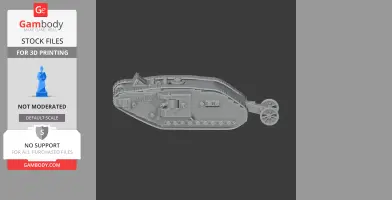 British heavy tanks of the First World War - Tank Model STL