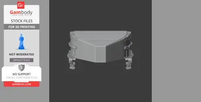3D model of Manila City Hall with triangular facade and detailed architectural elements.