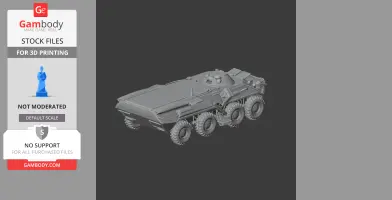 BTR-80 tank - Tank Model STL