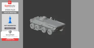 BTR-80 tank - Tank Model STL