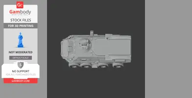 BTR-80 tank - Tank Model STL