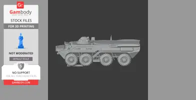 BTR-80 tank - Tank Model STL