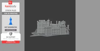 A detailed 3D model of Belvoir Castle with towers and fortified walls, designed for 3D printing.