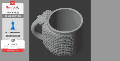 Sheep Mug - Animal Wall Hook STL