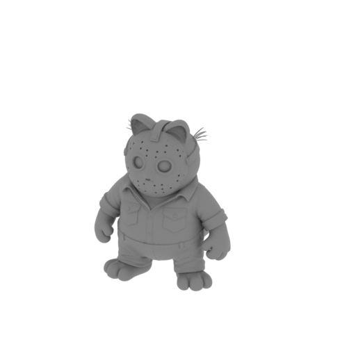 Garfield Jason Voorhees Ring Figure.stl