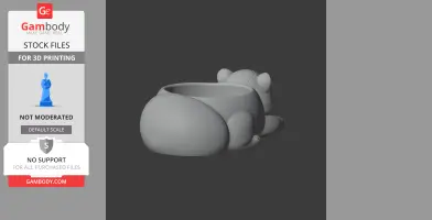 Skunk Bowl - Animal Wall Hook STL