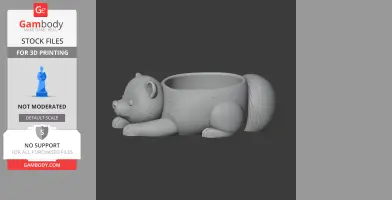 Skunk Bowl - Animal Wall Hook STL