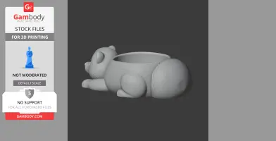 Skunk Bowl - Animal Wall Hook STL