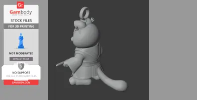 Garfield Jedi Ring Figure - Mashup Figure STL