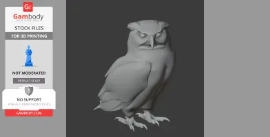 Owl - Prehistoric Animal STL