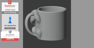 Sloth Mug - Animal Wall Hook STL