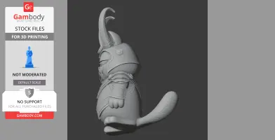 Garfield Loki Ring Figure - Mashup Figure STL