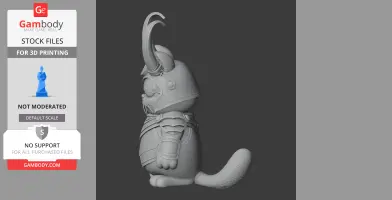 Garfield Loki Ring Figure - Mashup Figure STL