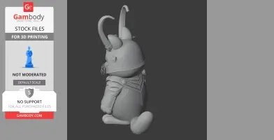 Garfield Loki Ring Figure - Mashup Figure STL