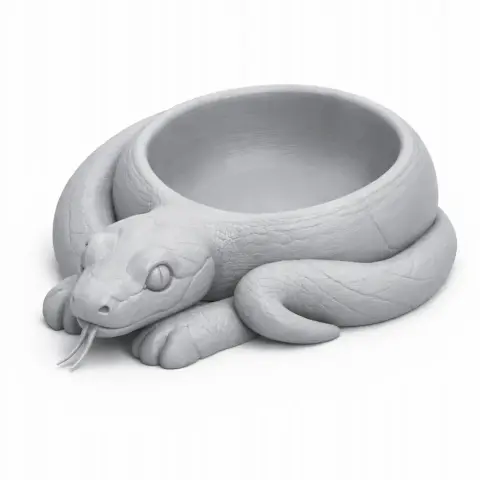 Snake Bowl - Animal Wall Hook STL
