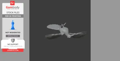 Painted-snipe Bird - Prehistoric Animal STL