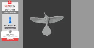 Painted-snipe Bird - Prehistoric Animal STL