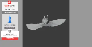 Painted-snipe Bird - Prehistoric Animal STL