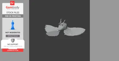 Painted-snipe Bird - Prehistoric Animal STL