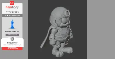 A 3D mashup of Garfield dressed as Magneto, featuring a cape and helmet.