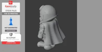 Character mashup of Garfield and Magneto in helmet and cape, sitting down, viewed from the side.