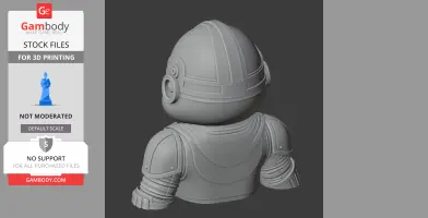 Figure of a character mashup with Mandalorian armor, helmet, and detailed shoulder pads, viewed from behind.
