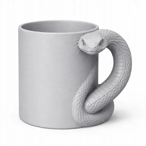 Snake Mug - Animal Wall Hook STL