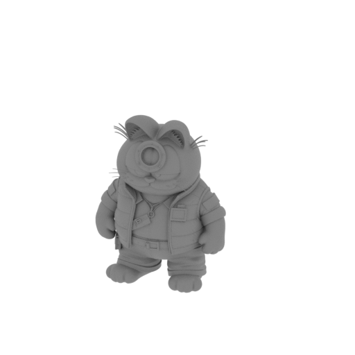 Garfield Marty McFly Ring Figure.stl