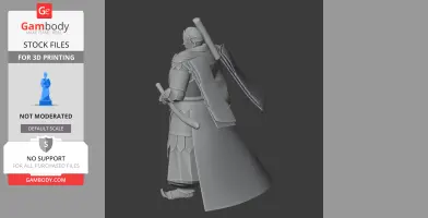 Imagawa Yoshimoto Samurai - Historical Warrior STL
