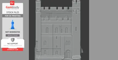 Bamburgh Castle - Architecture STL