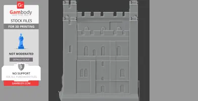 Bamburgh Castle - Architecture STL