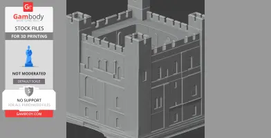 Bamburgh Castle - Architecture STL
