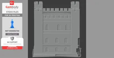 Bamburgh Castle - Architecture STL