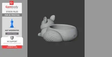 Squirrel Bowl - Animal Wall Hook STL