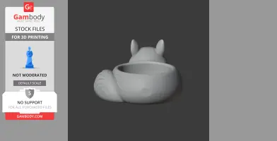 Squirrel Bowl - Animal Wall Hook STL