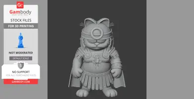 Garfield Maximus Ring Figure - Mashup Figure STL