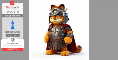 Garfield Maximus Ring Figure - Mashup Figure STL