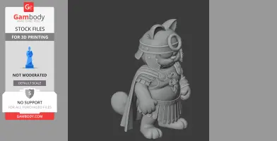 Garfield Maximus Ring Figure - Mashup Figure STL