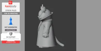 Garfield Morpheus Ring Figure - Mashup Figure STL
