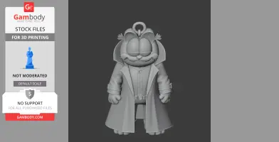 Garfield Morpheus Ring Figure - Mashup Figure STL