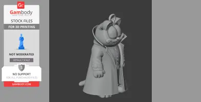 Garfield Morpheus Ring Figure - Mashup Figure STL