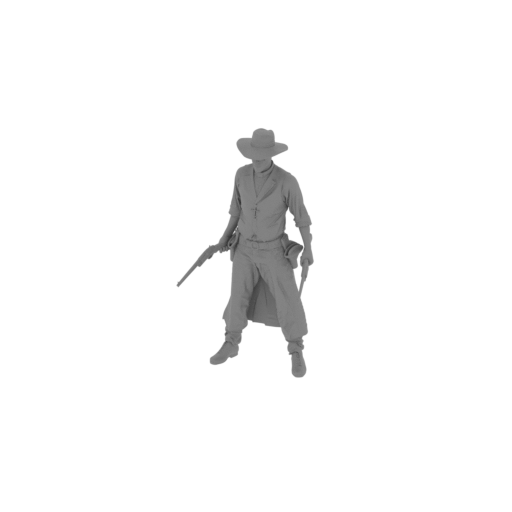Iron Mustang Cowboy Gunslinger.stl
