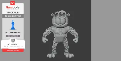 Garfield Mr Fantastic Ring Figure - Mashup Figure STL