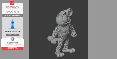 Garfield Mr Fantastic Ring Figure - Mashup Figure STL